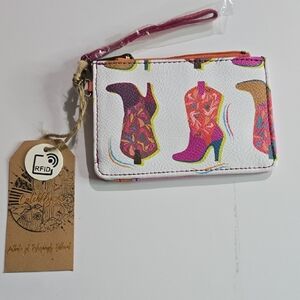 NWT Catchfly Western Boots Keychain Cardhokder